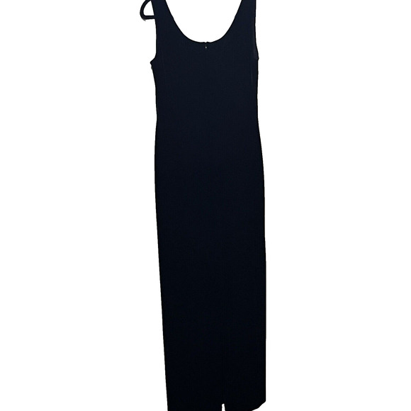 Kurtz Black Velvet Maxi Dress 2 PC SZ 8 Formal Timeless Cropped Jacket Glam - Picture 4 of 14